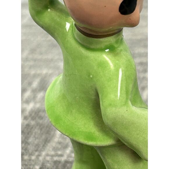 Vintage Asian Figurine‎ 1950s Mid Century Dancer Chartreuse Green 4.25" - Picture 6 of 8